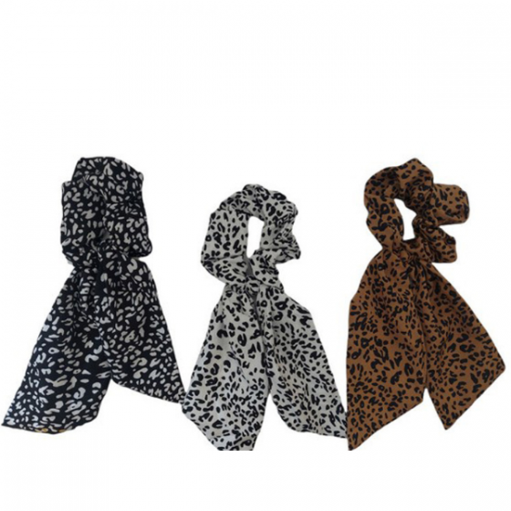 Scrunchie Μαύρο Print
